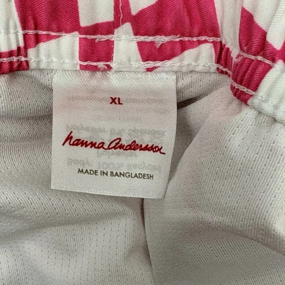 Hanna Andersson Swim Trunks Pink White Check Family Matching Board Short Mens XL